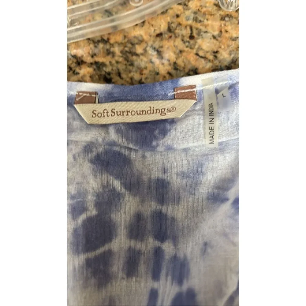 Soft Surroundings Lined Tie Dye Dress/Coverup